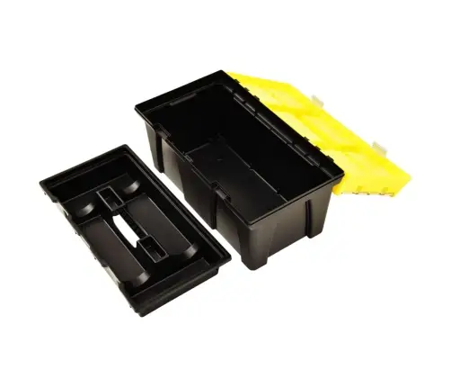 Instrumentu Kaste Plastmasas, 595X337X316 Mm, Dzeltena Vidaxl