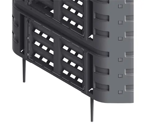 Aia Komposter, Must 93,3 X 93,3 X 113 Cm 740 L