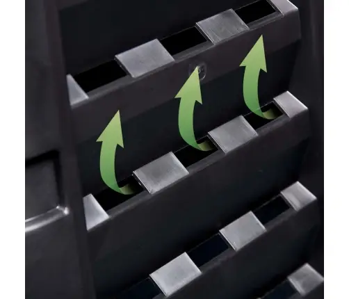 Aia Komposter, Must 93,3 X 93,3 X 113 Cm 740 L