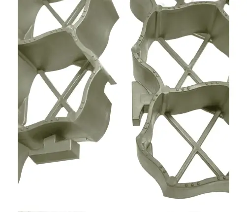 Zāliena Režģi, 16 Gab., 60X40X3 Cm, Zaļa Plastmasa Vidaxl