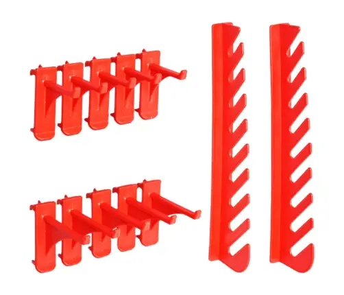 29-Osaline Hoiukastide Komplekt Seinapaneelidega Punane Ja Must