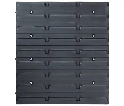 29-Osaline Hoiukastide Komplekt Seinapaneelidega Punane Ja Must