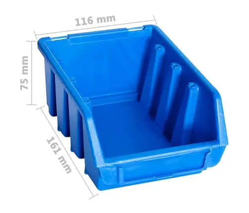Virnastatavad Hoiukarbid 20 Tk, Sinine, Plast