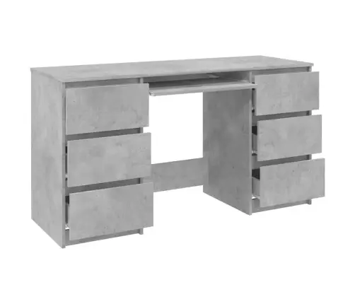 Rakstāmgalds, Betonpelēks, 140X50X77 Cm, Inženierijas Koks Vidaxl