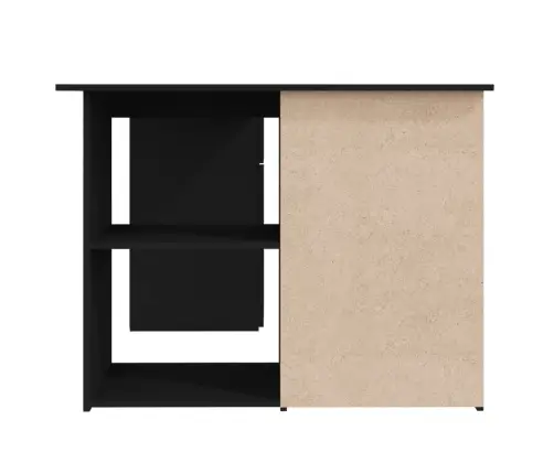 Nurga Kirjutuslaud, Must 145 X 100 X 76 Cm Tehispuit