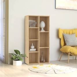 Grāmatu Plaukts, Ozolkoka Krāsa, 50X25X106Cm, Inženierijas Koks Vidaxl