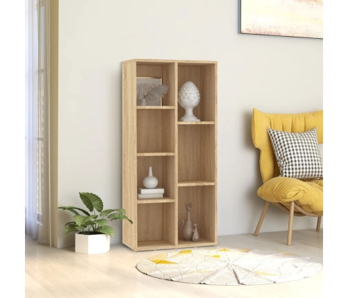 Grāmatu Plaukts, Ozolkoka Krāsa, 50X25X106Cm, Inženierijas Koks Vidaxl