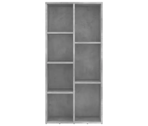 Spintelė Knygoms, Betono Pilka, 50X25X106cm Apdirbta Mediena