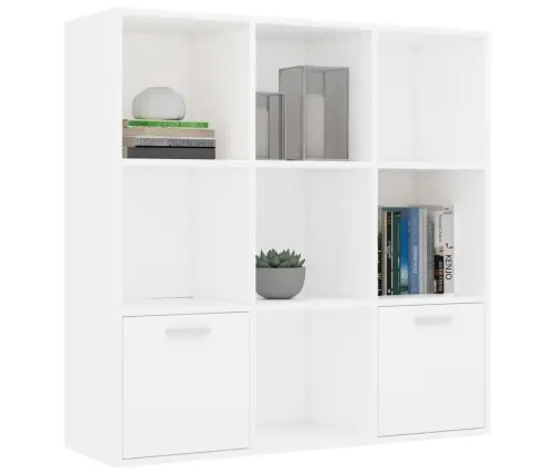 Grāmatu Plaukts, Balts, 98X30X98 Cm, Inženierijas Koks Vidaxl