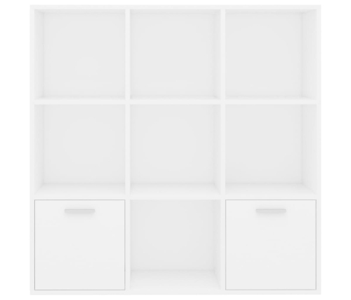 Spintelė Knygoms, Baltos Spalvos, 98X30X98cm Apdirbta Mediena
