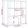 Grāmatu Plaukts, Ozolkoka Krāsa, 98X30X98 Cm, Inženierijas Koks Vidaxl Grāmatu Plaukts, Ozolkoka Krāsa, 98X30X98 Cm, Inženierijas Koks Vidaxl