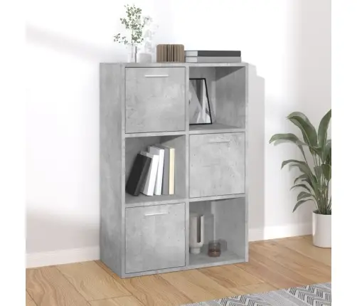 Skapis, Betona Pelēks, 60X29,5X90 Cm, Inženierijas Koks Vidaxl