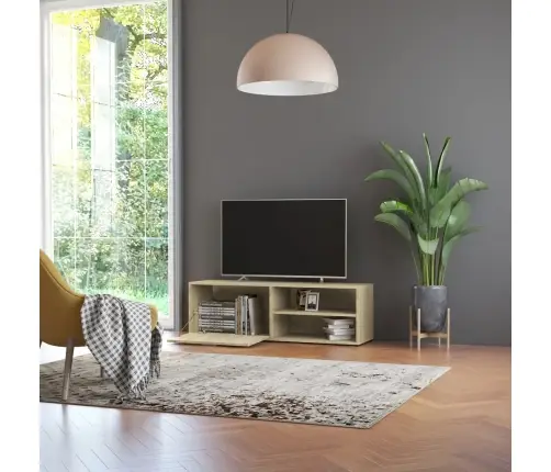Tv Skapītis, Ozolkoka Krāsa, 120X34X37 Cm, Inženierijas Koks Vidaxl