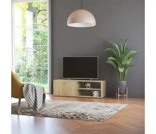 Tv Skapītis, Ozolkoka Krāsa, 120X34X37 Cm, Inženierijas Koks Vidaxl