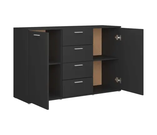 Šoninė Spintelė, Pilka, 120X35,5X75cm Apdirbta Mediena