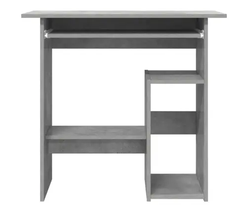 Rakstāmgalds, Betona Pelēks, 80X45X74 Cm, Inženierijas Koks Vidaxl