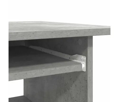 Rakstāmgalds, Betona Pelēks, 80X45X74 Cm, Inženierijas Koks Vidaxl