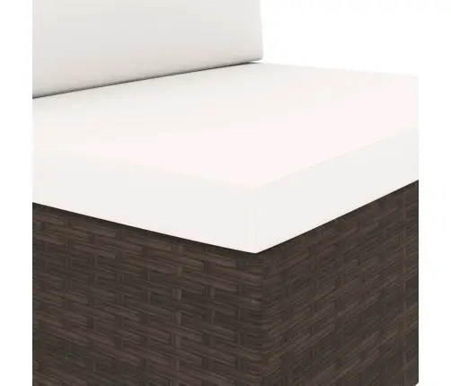 Moduļu Dīvāns, Divvietīgs, Brūna Pe Rotangpalma Vidaxl