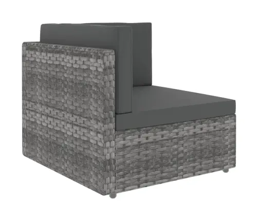 Moduļu Stūra Dīvāns, Pelēka Pe Rotangpalma Vidaxl