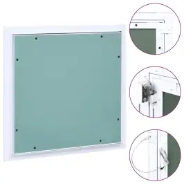 Revīzijas Lūka, Alumīnija Rāmis, Ģipškartons, 200X200 Mm Vidaxl