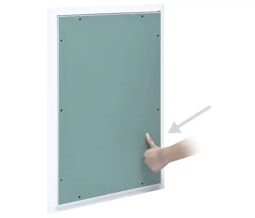 Revīzijas Lūka, Alumīnija Rāmis, Ģipškartons, 300X600 Mm Vidaxl