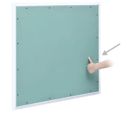 Revīzijas Lūka, Alumīnija Rāmis, Ģipškartons, 500X500 Mm Vidaxl