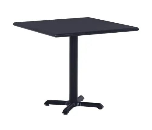 Dārza Galds, Melns, 80X80X75 Cm Vidaxl