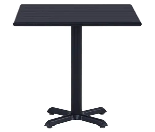 Dārza Galds, Melns, 80X80X75 Cm Vidaxl