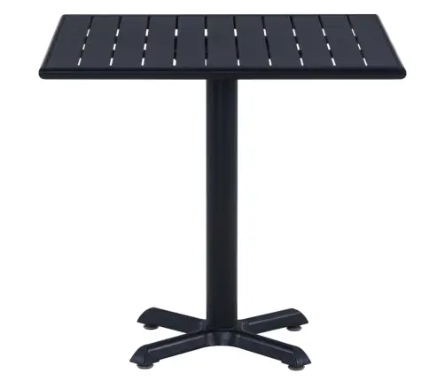 Dārza Galds, Melns, 80X80X75 Cm Vidaxl