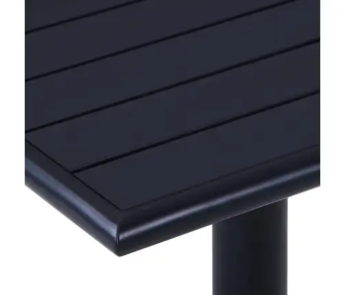 Dārza Galds, Melns, 80X80X75 Cm Vidaxl