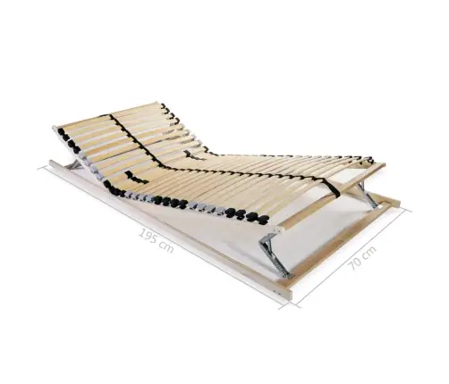 Gultas Redeles, 2 Gab., Ar 28 Līstītēm, 7 Zonas, 70X200 Cm Vidaxl