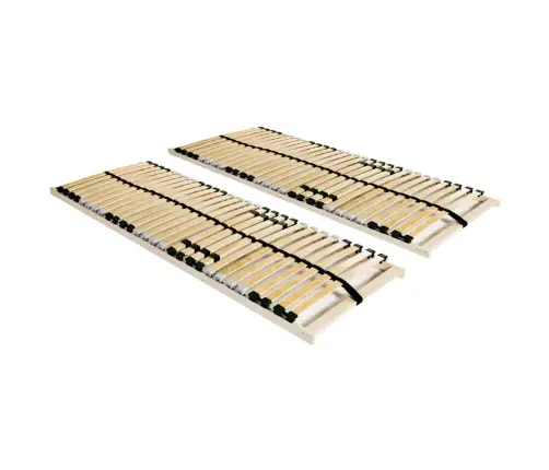 Voodi Aluspõhjad, 2 Tk, 28 Liistu, 7 Piirkonda, 70 X 200 Cm