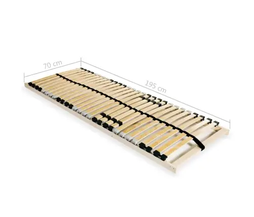 Voodi Aluspõhjad, 2 Tk, 28 Liistu, 7 Piirkonda, 70 X 200 Cm