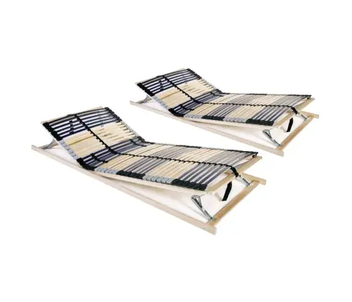 Grotelės Lovoms Su 42 Lentjuostėmis, 2Vnt., 70X200cm 7 Zonos