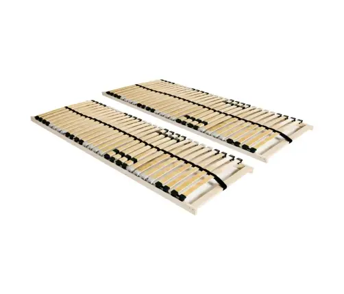 Gultas Redeles, 2 Gab., Ar 28 Līstītēm, 7 Zonas, 80X200 Cm Vidaxl