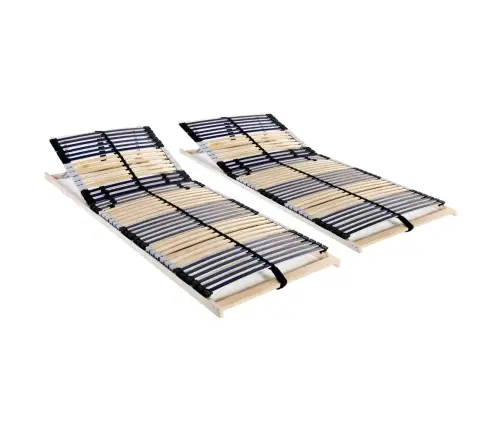 Gultas Redeles, 2 Gab., Ar 42 Līstītēm, 7 Zonas, 80X200 Cm Vidaxl