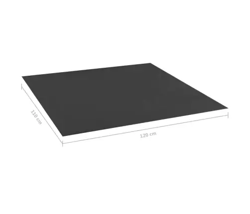 Smilšu Kastes Pamatne, Melna, 120X110 Cm Vidaxl