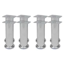 Dīvāna Kājas, 8 Gab., Apaļas, Hroms, 180 Mm Vidaxl