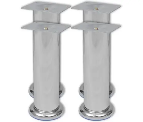 Dīvāna Kājas, 8 Gab., Apaļas, Hroms, 180 Mm Vidaxl