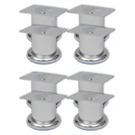 Dīvāna Kājas, 8 Gab., Apaļas, Hroms, 60 Mm Vidaxl