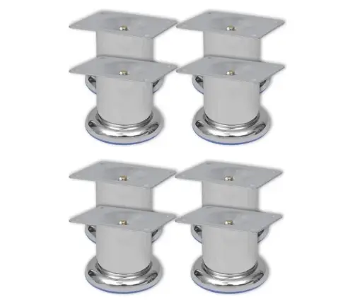 Dīvāna Kājas, 8 Gab., Apaļas, Hroms, 60 Mm Vidaxl