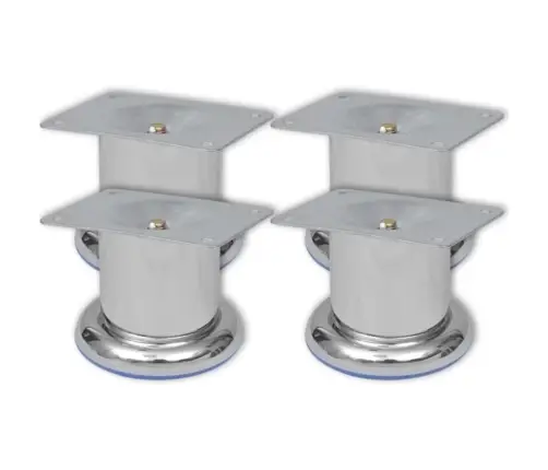 Dīvāna Kājas, 8 Gab., Apaļas, Hroms, 60 Mm Vidaxl