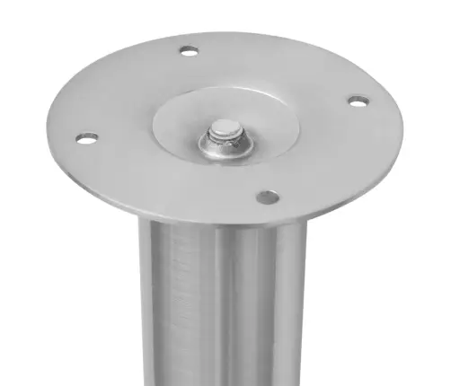 Saliekamas Galda Kājas, 4 Gab., Matēts Niķelis, 710 Mm-1100 Mm Vidaxl