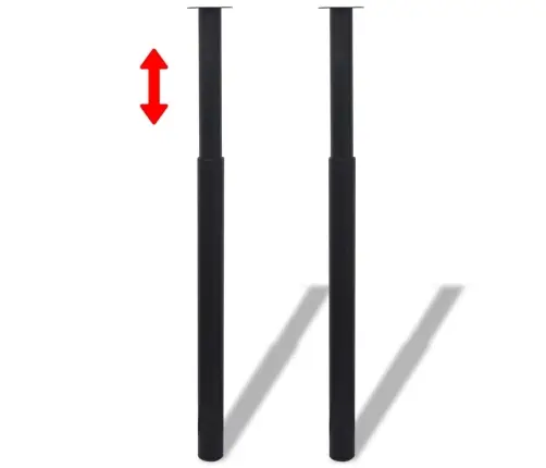 Teleskoop-Lauajalg, 4 Tk, Must, 710–1100 Mm