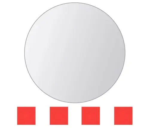 Spoguļflīzes, 16 Gab., Apaļas, Stikls Vidaxl