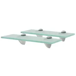 Sienas Plaukti, 2 Gab., 30X10 Cm, 8 Mm, Stikls Vidaxl