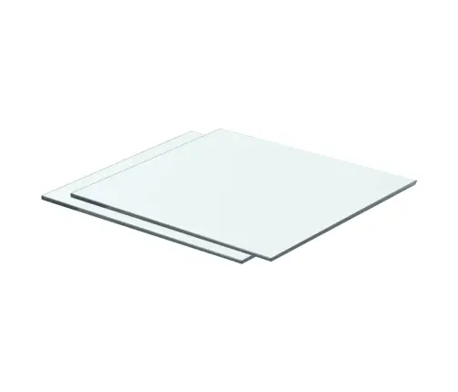 Riiulid 2 Klaasist Paneeli 40 X 30 Cm