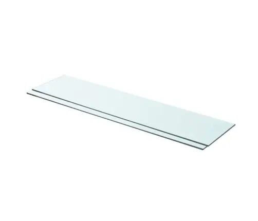 Stikla Plauktu Paneļi, 2 Gab., 90X20 Cm, Caurspīdīgi Vidaxl