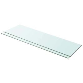 Riiulid 2 Klaasist Paneeli 100 X 30 Cm