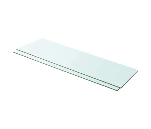 Riiulid 2 Klaasist Paneeli 100 X 30 Cm